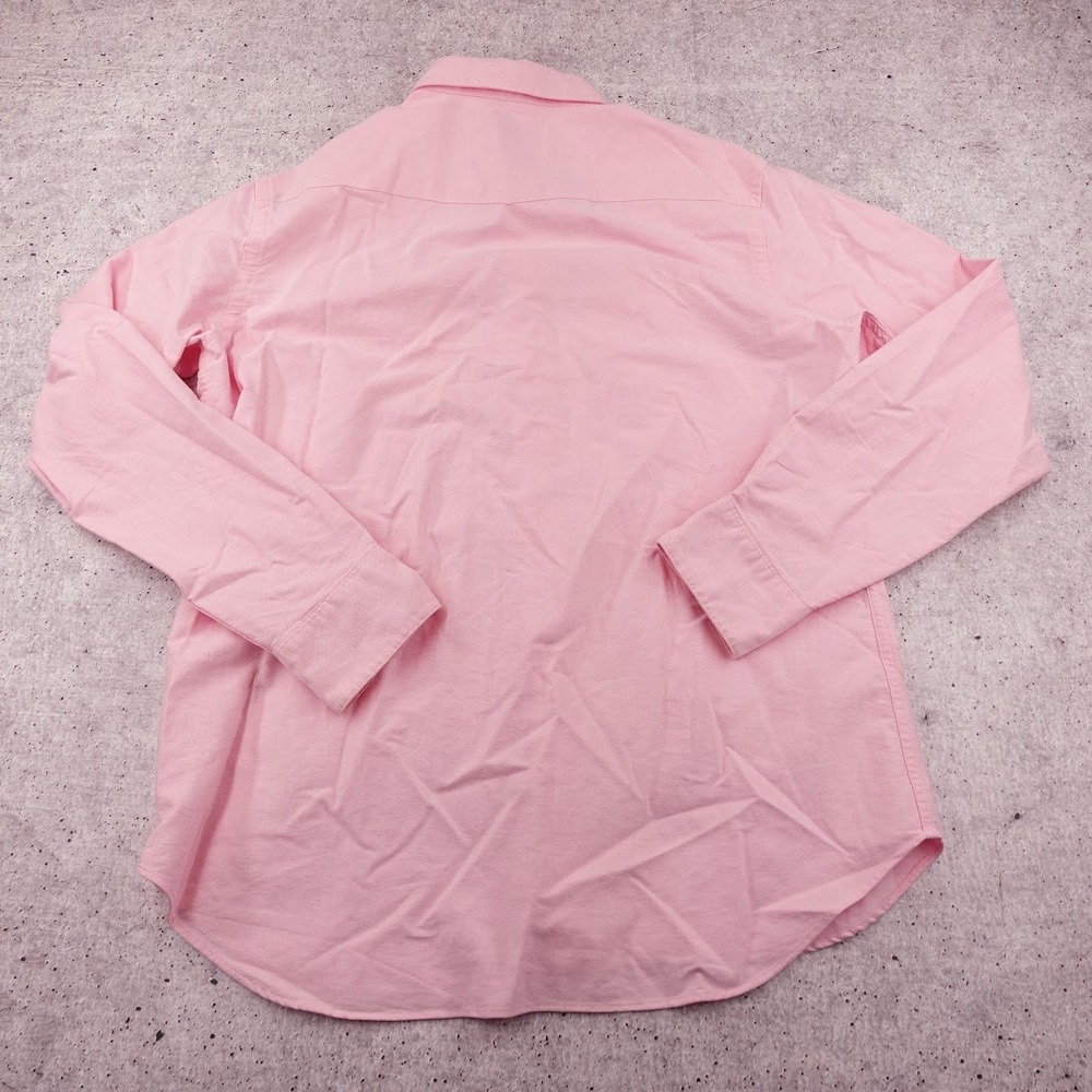Polo Ralph Lauren Mens Pink Cotton Oxford Western Pearl Snap Front Shirt Large - Picture 8 of 12